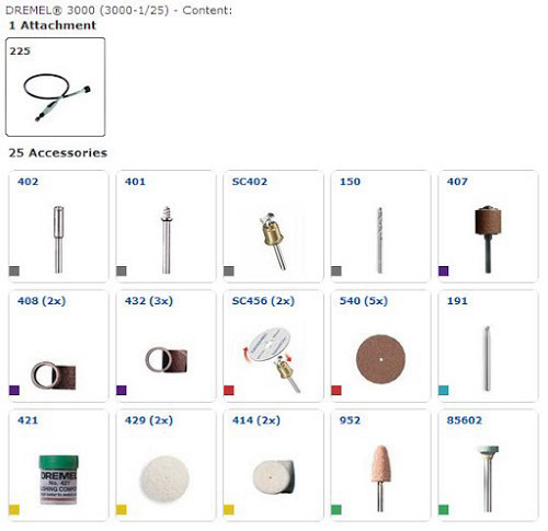 דרמל Ez Twist 3000 – כולל 25 אביזרים + ציר גמיש