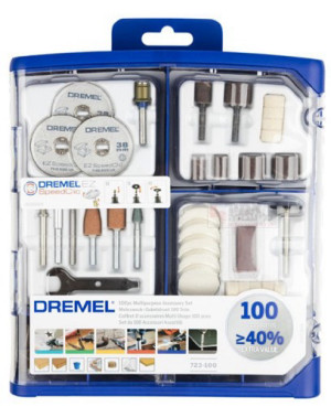 סט אביזרים 100 חלקים לדרמל Dremel 723