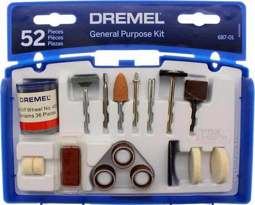 סט אביזרים כללי 52 חלקים לדרמל Dremel 687