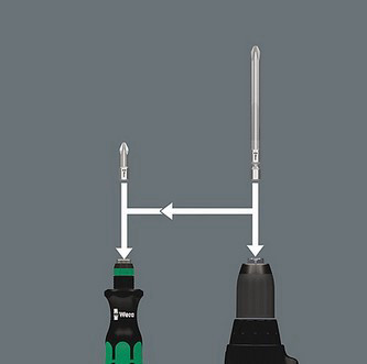 סט ביטים + ידית Wera Kraftform Kompakt 40