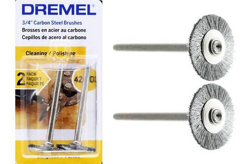אביזר 2 יח מברשת פלדה 19 ממ דרמל תוצרת Dremel