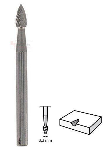 אביזר כרסם וידיה 9911 קוטר 3.2 ממ דרמל תוצרת Dremel