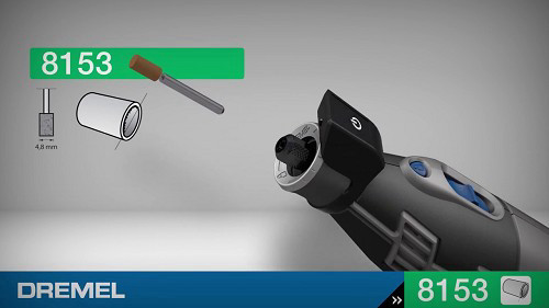 אביזר 3 יח אבן השחזה אלומיניום אוקסיד 8153 קוטר 4.8 ממ דרמל תוצרת Dremel