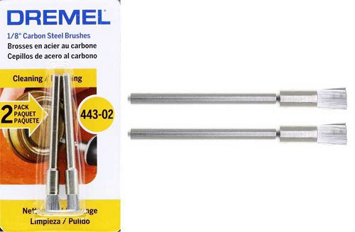 אביזר 3 יח מברשת פלדה 443 קוטר 3.2 ממ דרמל תוצרת Dremel