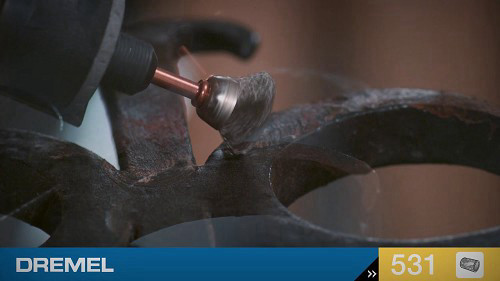 אביזר 2 יח מברשת נירוסטה 531 קוטר 13 ממ דרמל תוצרת Dremel