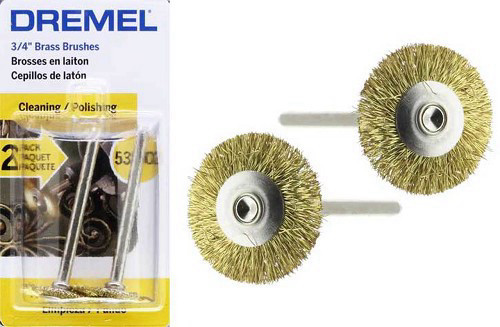 אביזר 2 יח מברשת פליז 535 קוטר 19 ממ דרמל תוצרת Dremel