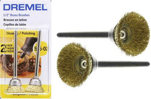 אביזר 2 יח מברשת פליז 536 קוטר 13 ממ דרמל תוצרת Dremel