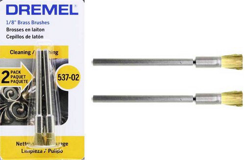 אביזר 3 יח מברשת פליז 537 קוטר 3.2 ממ דרמל תוצרת Dremel