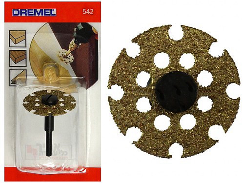 אביזר דיסק חיתוך עץ 542 קוטר 25.4 ממ דרמל תוצרת Dremel