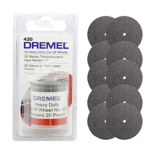 אביזר 20 יח דיסקית חיתוך 420 קוטר 24 ממ דרמל תוצרת Dremel