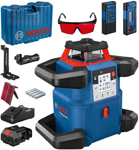 פלס לייזר מסתובב כולל סט אביזרים BOSCH