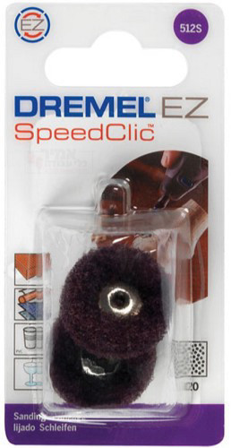 אביזר 2 יח צמר ליטוש ספיד קליק 512 קוטר 25 ממ דרמל תוצרת Dremel