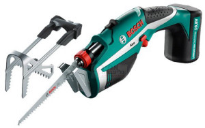 מסור נטען כולל אביזר לגיזום ענפים Bosch 10.8V