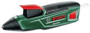 עט דבק חם נטען 3.6V כולל מטען, 4 מקלות דבק וסוללת BOSCH 3.6V