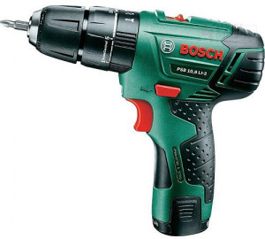 מברגה/מקדחה רוטטת נטענת וביתית 10.8V כולל 2 סוללות 2.0AH ומזוודה BOSCH