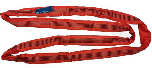 רצועת הרמה סגורה אדומה 5 טון אורך 3/6 מטר