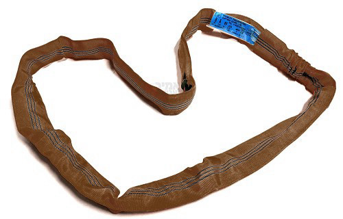 רצועת הרמה סגורה חומה 6 טון אורך 2/4 מטר