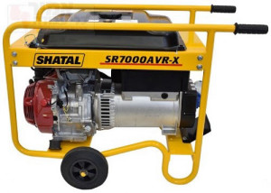 גנרטור בנזין נייד חד פאזי עם מייצב מתח 7000W שטל (התנעה חשמלית כולל מצבר)