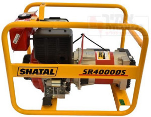 גנרטור דיזל נייד חד פאזי 4000W שטל (התנעה חשמלית כולל מצבר)