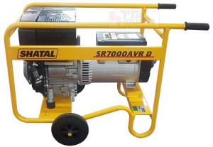 גנרטור דיזל נייד חד פאזי עם מייצב מתח 7000W שטל (התנעה ידנית)