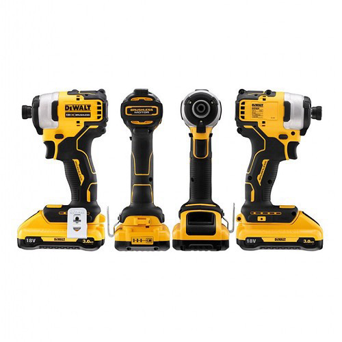 מברגת אימפקט DeWalt נטענת 18V סוללות 3Ah