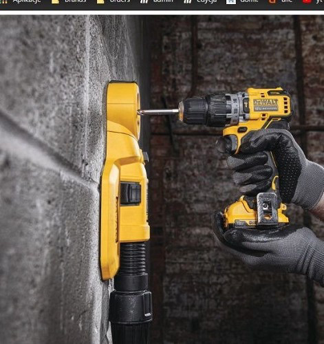 מברגה/מקדחה רוטטת DeWalt נטענת 2Ah 12V