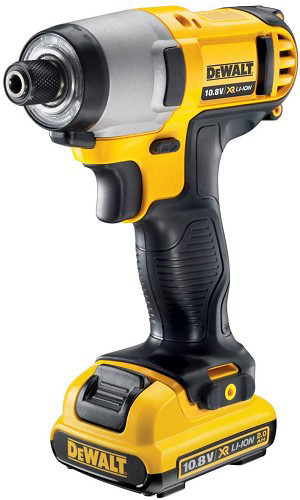 מברגת אימפקט DeWalt נטענת 10.8V סוללות 2Ah