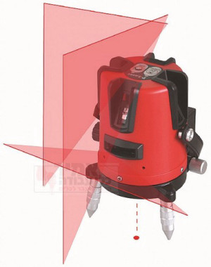 פלס לייזר היקפי קרן אדומה 3 קרניים שטל