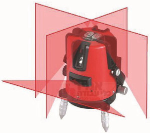 פלס לייזר היקפי קרן אדומה 5 קרניים שטל