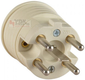 תקע שוקו ישר 5 פין VEGA - גרמניה ארכה