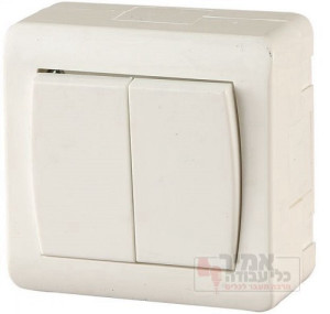 מפסק כפול לבן NK ארכה