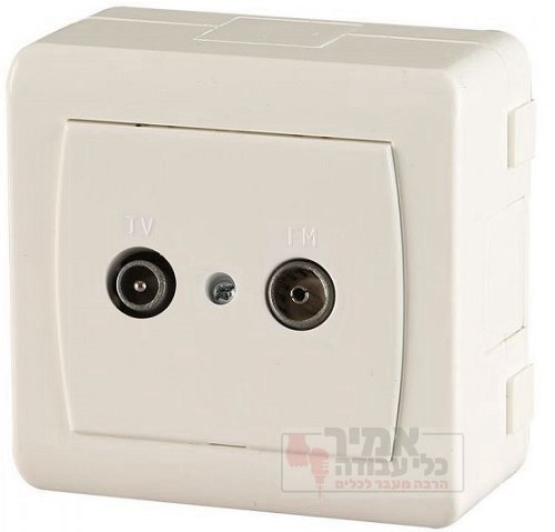 שקע TV-FM לבן NK ארכה