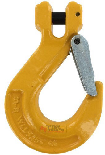 וו מזלג לשרשרת כולל לשונית אבטחה 8 טון 16 ממ G-80