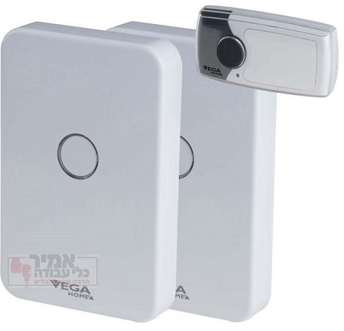 זוג פעמונים מוארים + לחצן אלחוטי VEGA ארכה