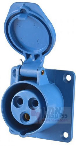 שקע ללוח חד פאזי VEGA 32A ארכה