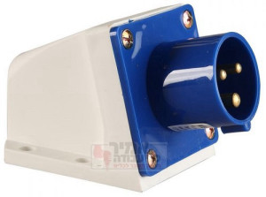 תקע לקיר תלת פאזי VEGA 220V 16A ארכה