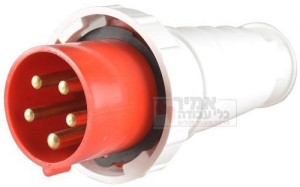 תקע נייד תלת פאזי מוגן מים VEGA 125A ארכה