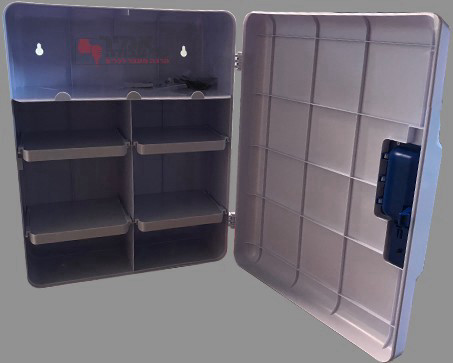 ארון עזרה ראשונה פלסטיק מלא ייבוא כולל נעילה