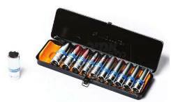 מארז 11 בוקסות "1/2 עמוקות 10-22 מ"מ KING TOOLS