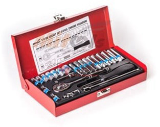 סט בוקסות אינצ דרייב 1/4 24 חלקים עמוקות + קצרות MITOOLS