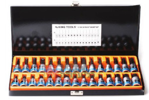 מארז 30 ביטים בוקסה "1/2 אלן, כוכב, פיליפס, שטוח KING TOOLS