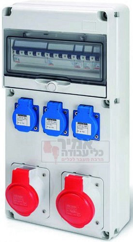 קופסת שירות מחווטת 4 שקעים 10 מודולים 2516.532.110 כולל ח"א GEWISS ארכה