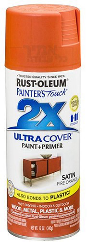 ספריי צבע Ultra Cover 2X כתום משי