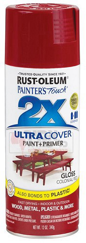ספריי צבע Ultra Cover 2X אדום מעושן מבריק
