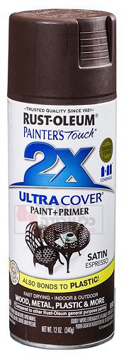 ספריי צבע Ultra Cover 2X חום אספרסו משי
