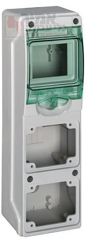 לוח חלוקה 4 מודול להתקנת 2 שקעים חד פאזי SCHNEIDER ELECTRIC ארכה