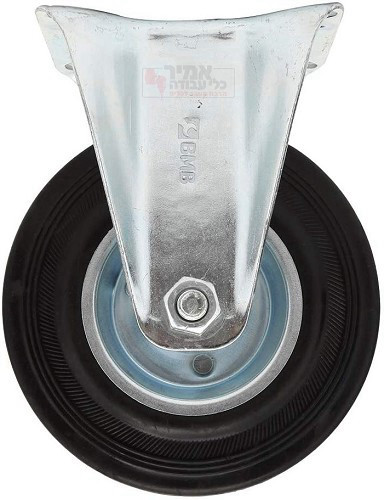 גלגל גומי 3 שחור קבוע לעומס 50 קג