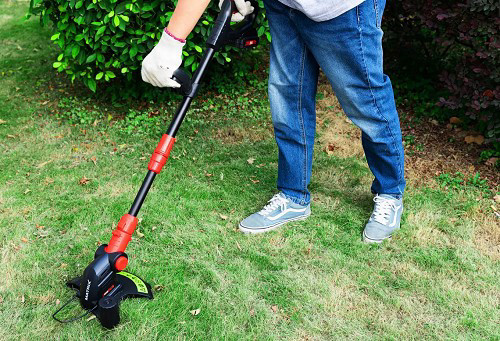 סט כלי גינון נטען מכסחת דשא + גוזם גדר + קוצץ קנטים 2 סוללות ומטען גרמניה MATRIX