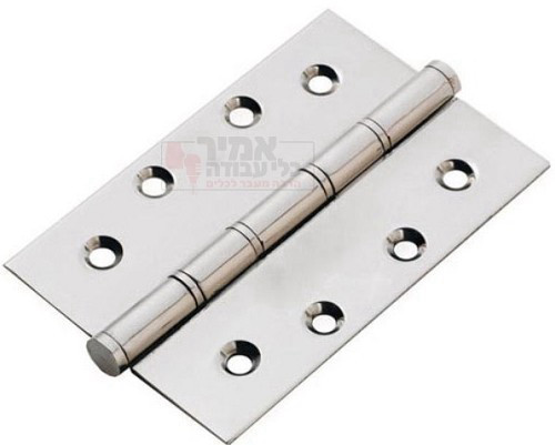 ציר ספר נירוסטה 100X100X1.5 עם 8 חורים