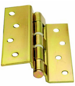 זוג ציר ספר צהוב מכופף מידה 4″X2.5″X2 עם 8 חורים